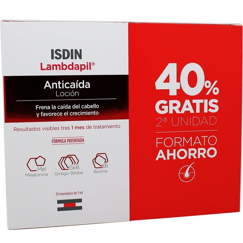 Lambdapil Duplo Loción Anticaída 20x3ml 40% 2ªunidad