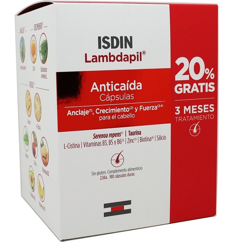 Lambdapil Anticaída 180 Cápsulas 20% Gratis