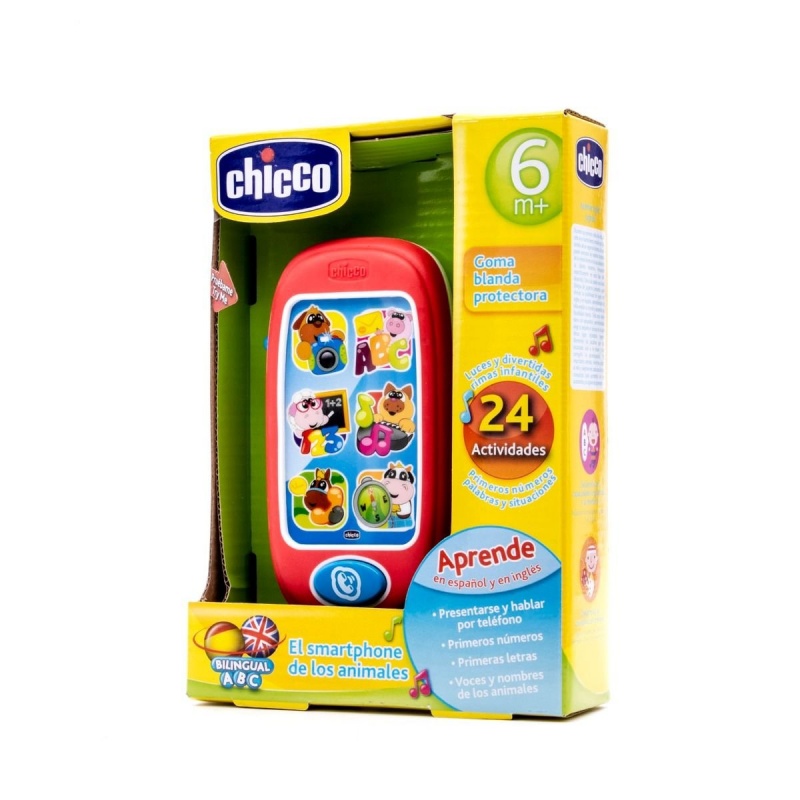 Chicco Smartphone de los Animales Bilingüe 6m+