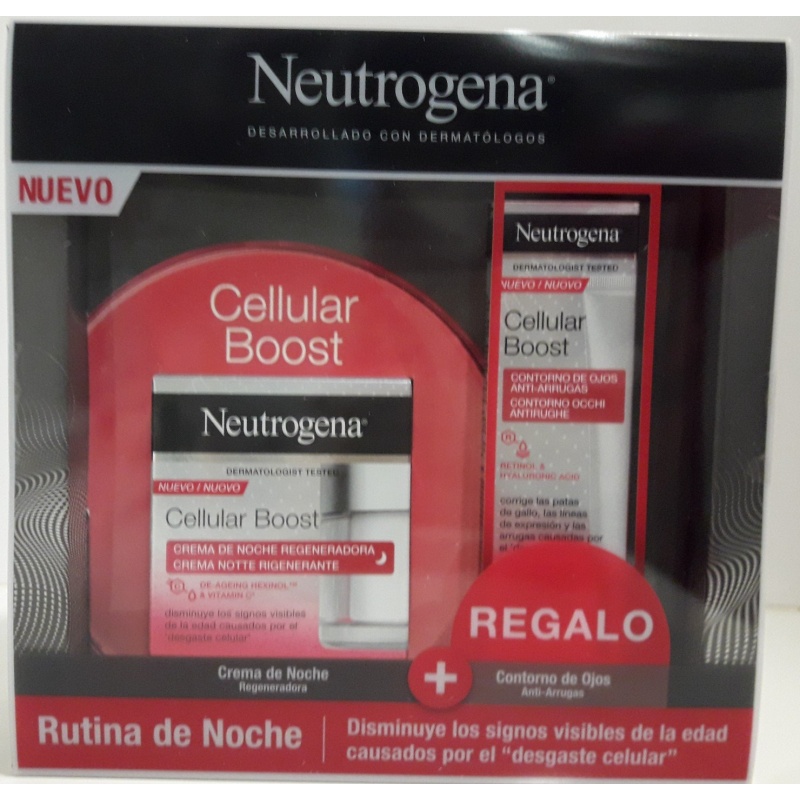 Neutrógena Cellular Boost Crema Antiedad Noche 50ml + Contorno