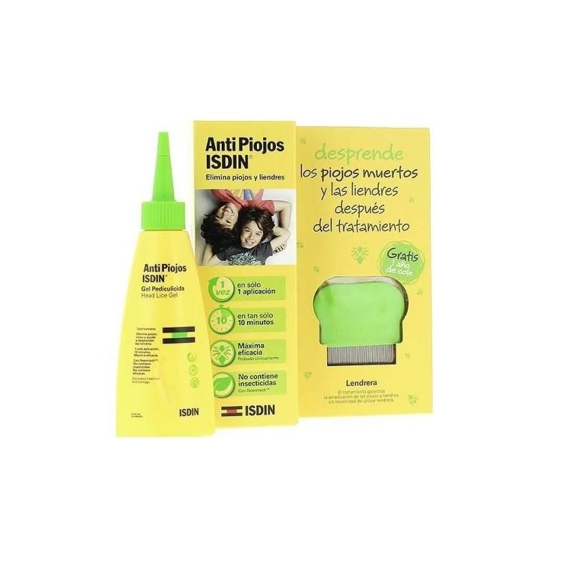 Antipiojos Isdin Gel Pediculicida 100ml + Lendrera