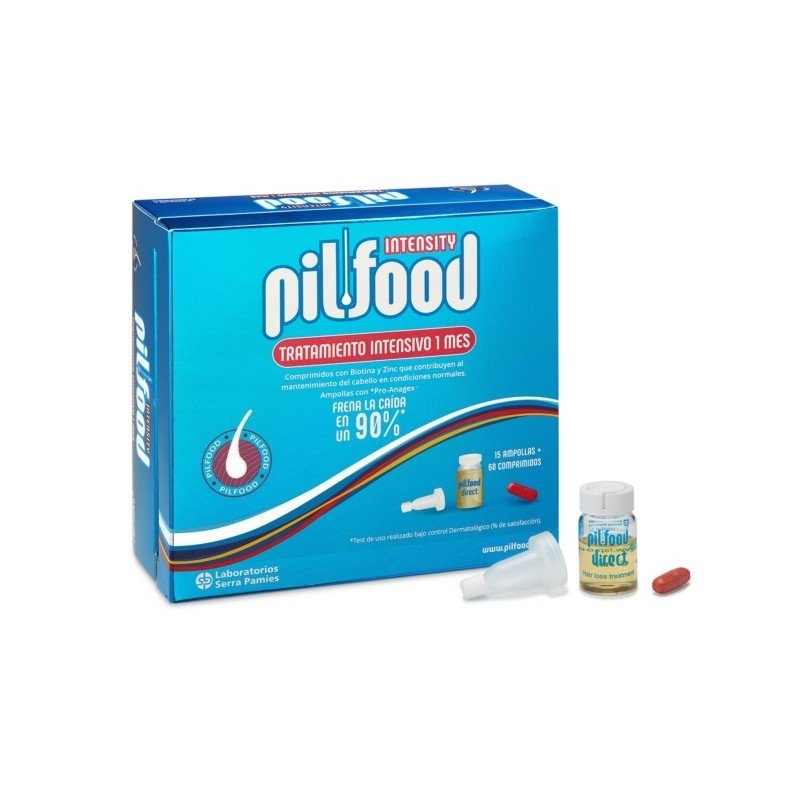 Pilfood Intensity Tratamiento 1 mes 15 Ampollas + 60 Comprimidos