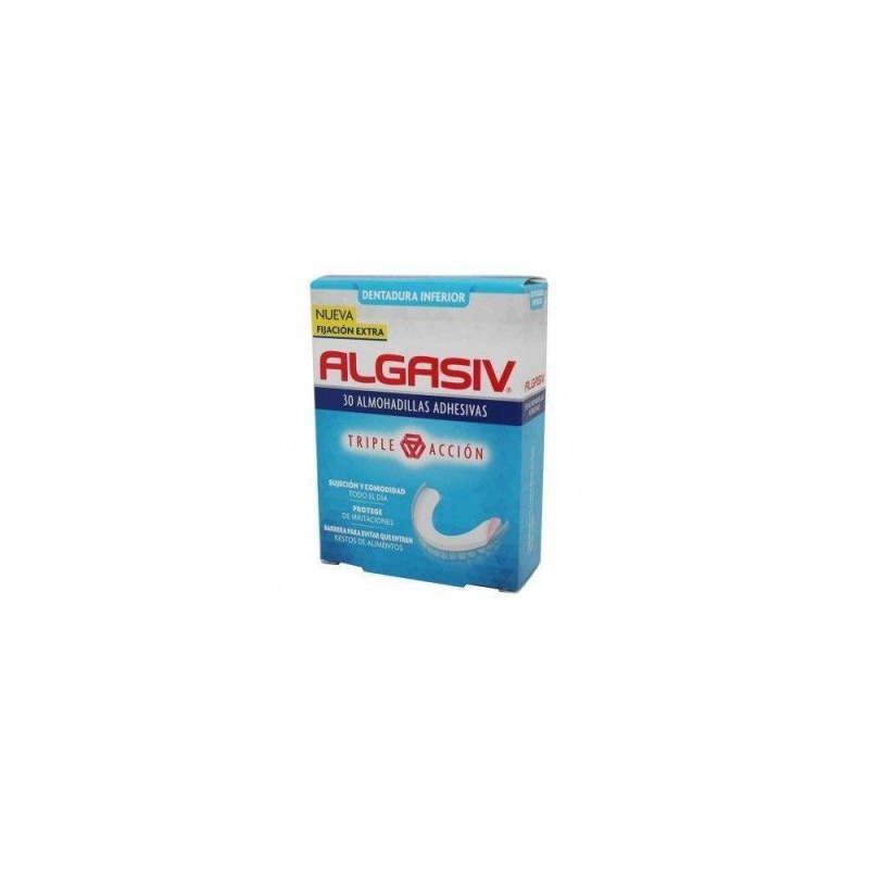 Algasiv almohadillas dentadura inferior 30uds