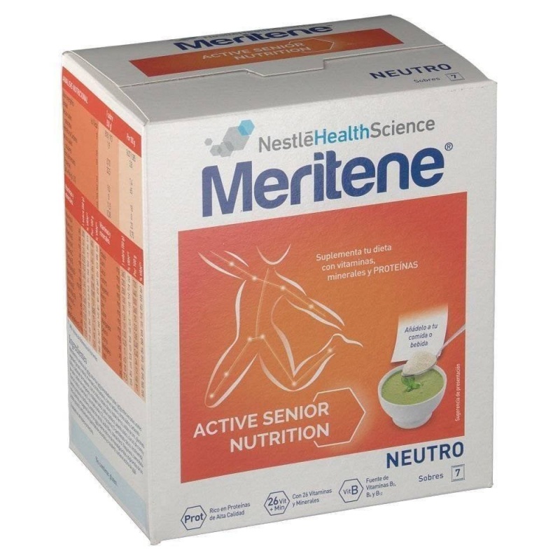 Meritene neutro al plato 7 sobres x 50 gramos