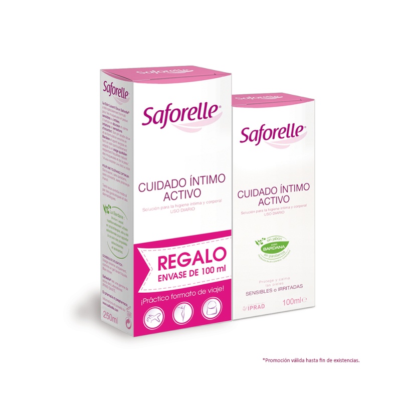 Saforelle cuidado intimo activo pieles sensibles 250 ml