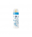 Chicco biberon boca ancha latex 4m+ azul 330 ml