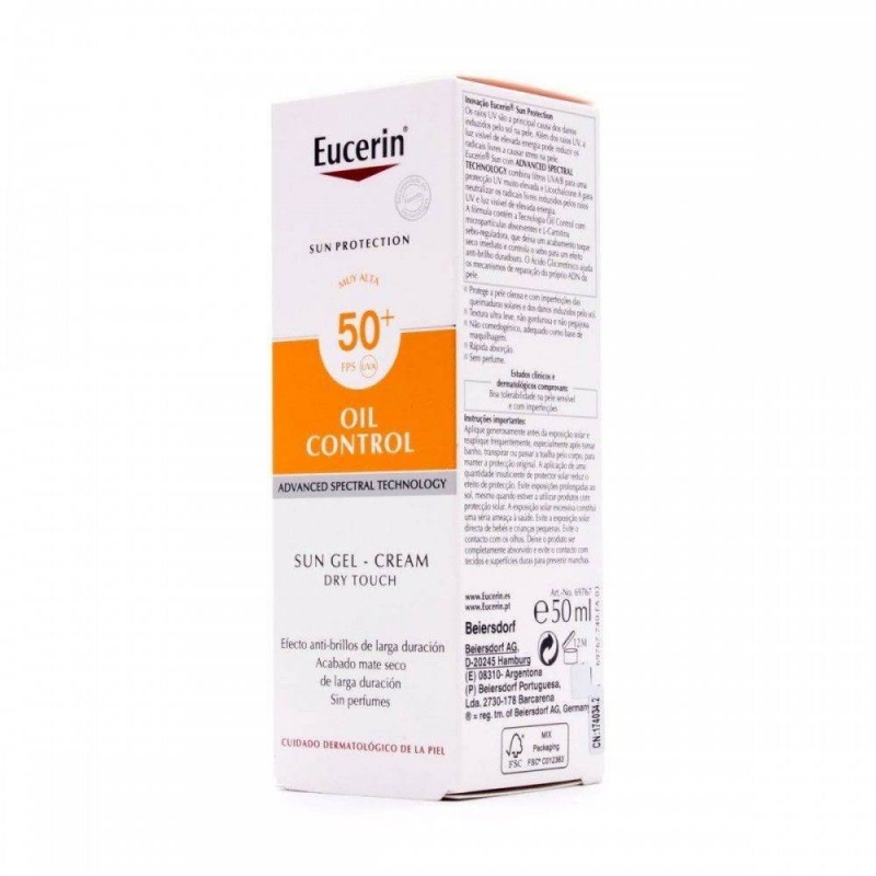 Eucerin solar oil control dry spf50+ 50 ml