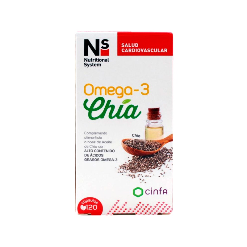 Ns cinfa omega 3 y chia 120 capsulas