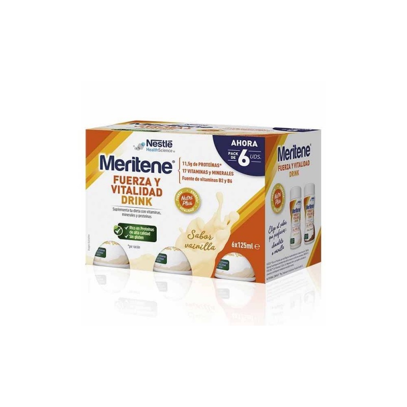 Meritene drink vainilla pack 6x125ml