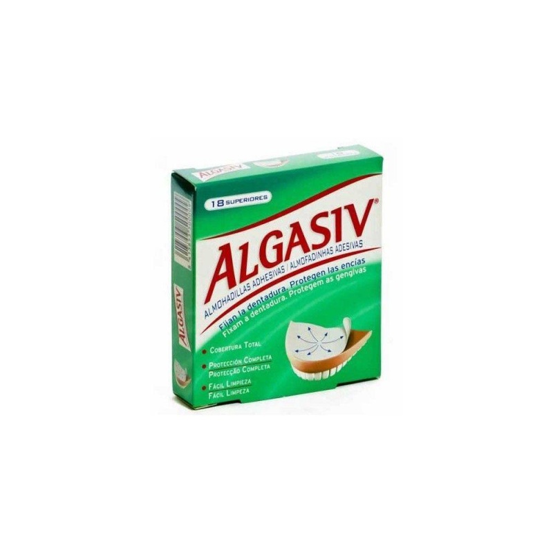 Algasiv almohadillas dentadura superior 18 unidades