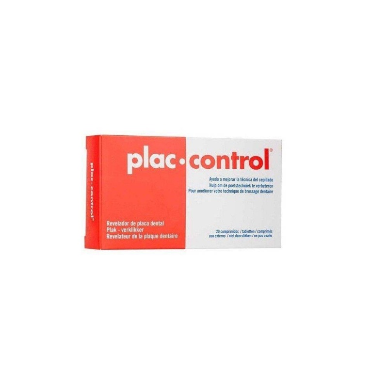 Plac control revelador placa dental 20 comprimidos