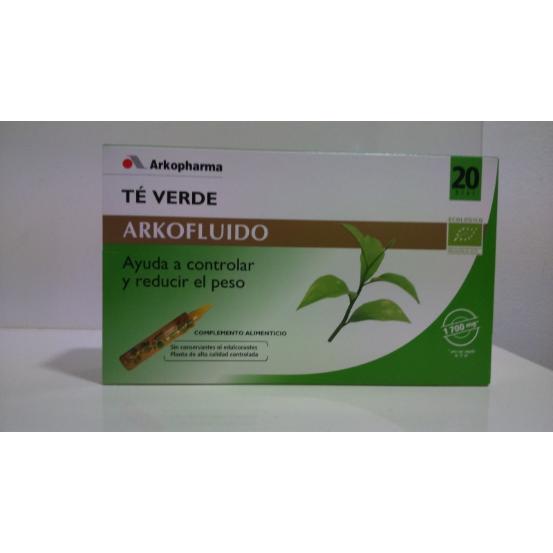 Arkofluido Té Verde 20 ampollas