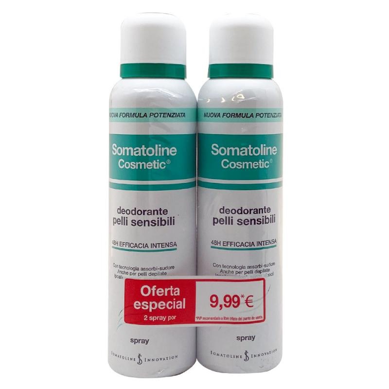 Somatoline Desodorante Pieles Sensibles Spray 2x150ml