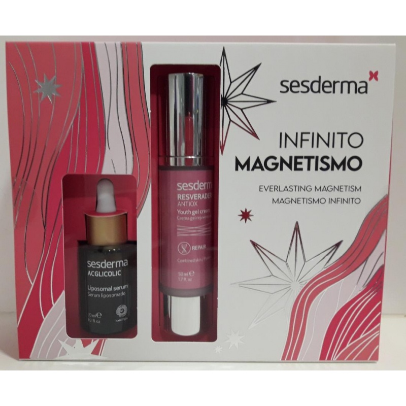 Pack Acglicolic Sérum Sesderma 30ml+Resveraderm Antiox Crema 50ml