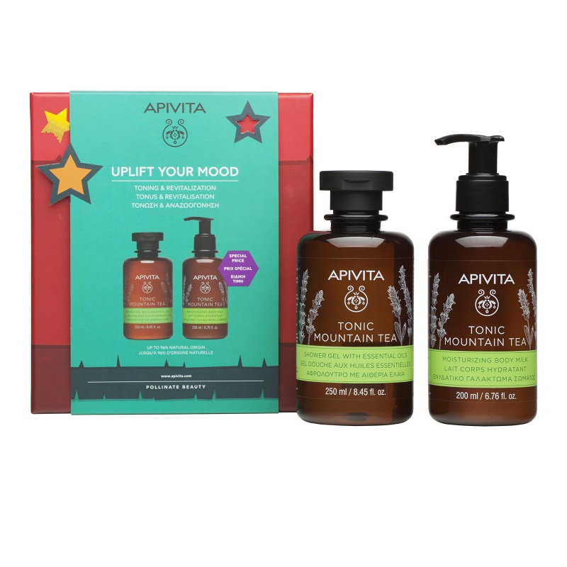 Apivita Pack Mountain Tee Gel de Baño 250ml + Body Milk 200ml