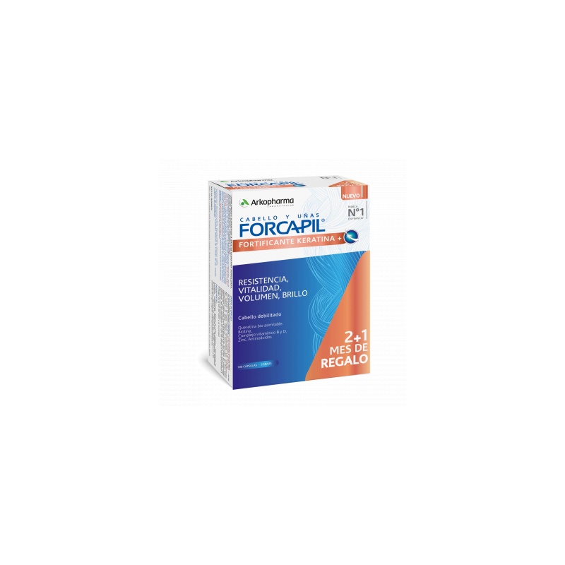 Forcapil Fortificante Keratina pack 3 meses