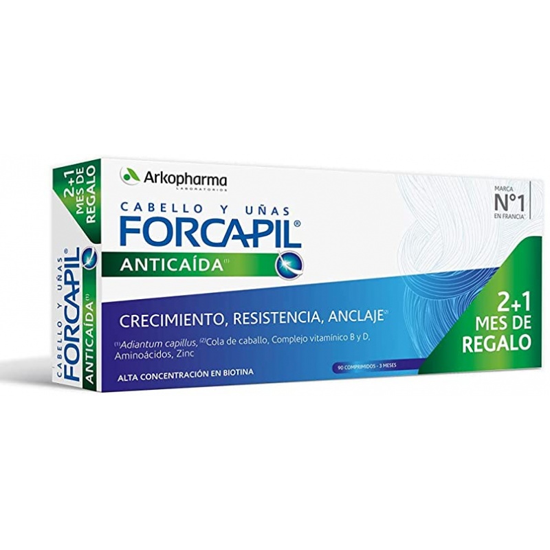 Forcapil Anticaída Pack 3 meses (90 Cápsulas)