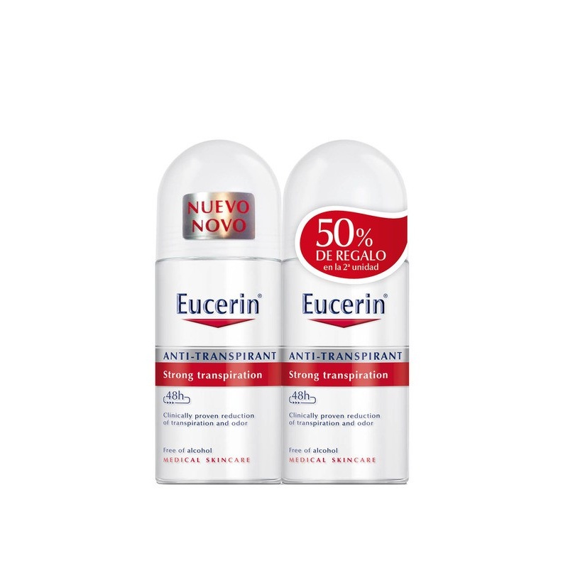 Duplo Eucerin Antitranspirante Roll-on 48h 50ml