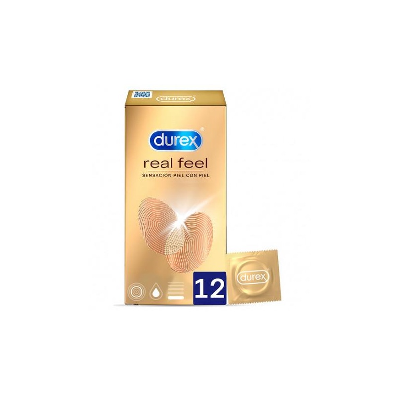 DUREX REAL FEEL PRESERVATIVO SIN LATEX 12 U