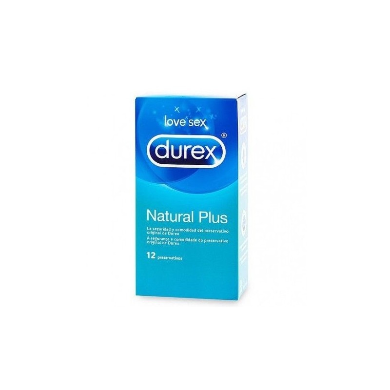 DUREX NATURAL PLUS PRESERVATIVOS 12 unidades