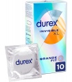 DUREX INVISIBLE XL PRESERVATIVOS 10 UNIDADES