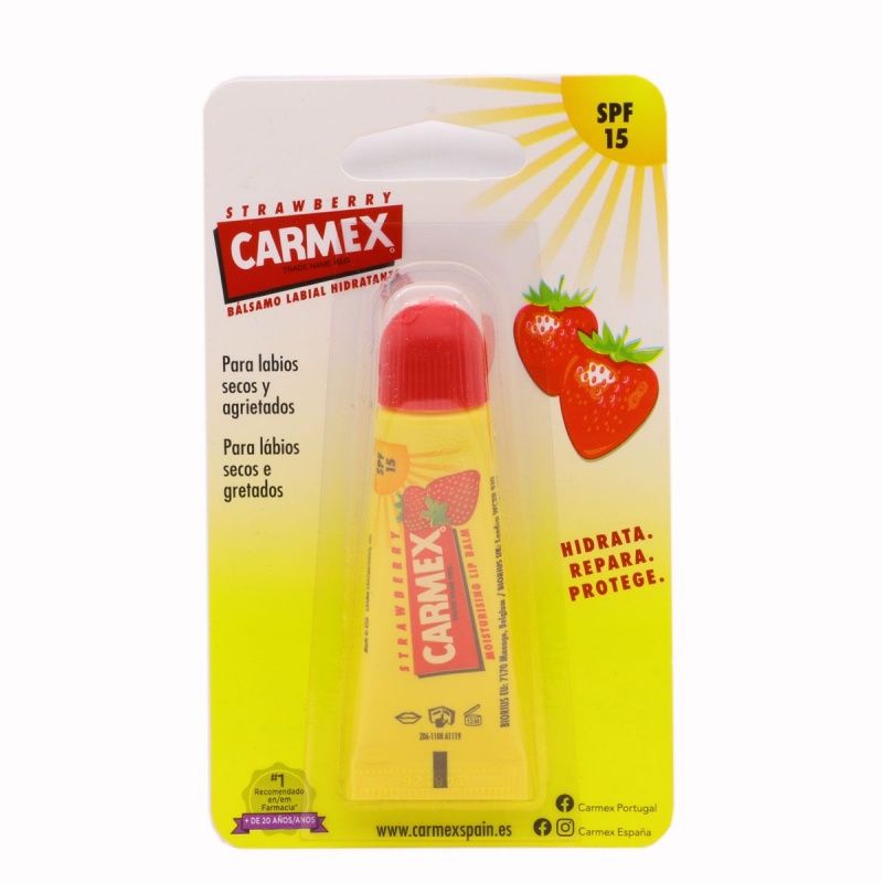 CARMEX STRAWBERRY BALSAMO LABIAL HIDRATANTE 1 TUBO 10 G