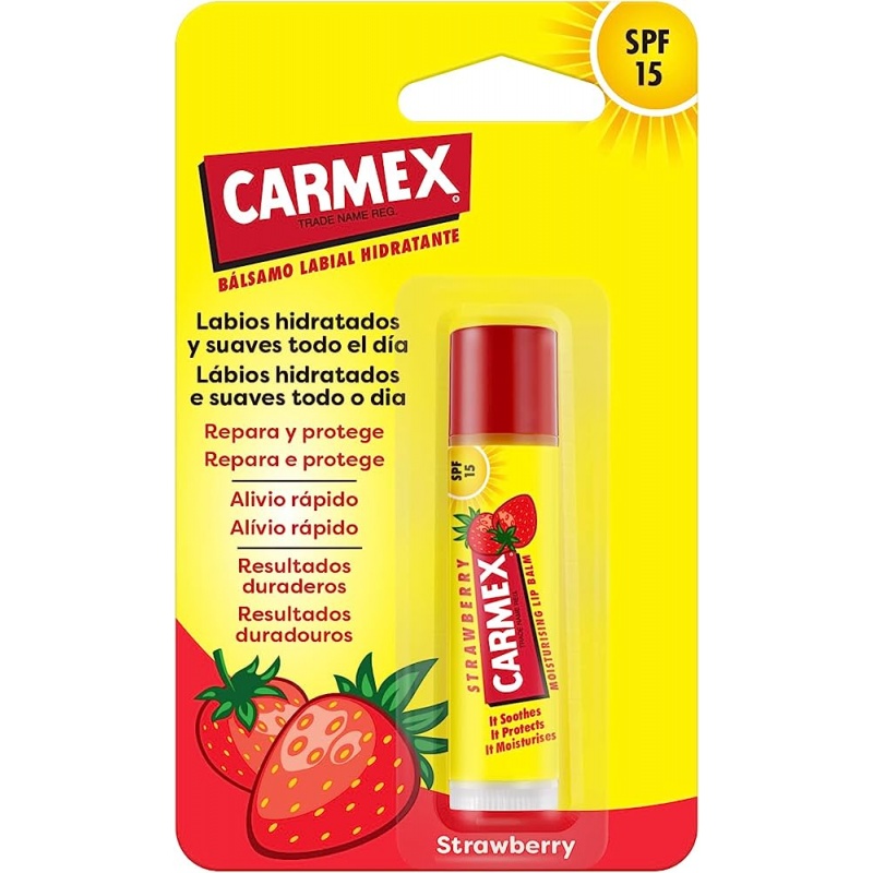 CARMEX STRAWBERRY BALSAMO LABIAL HIDRATANTE 4.25 G STICK