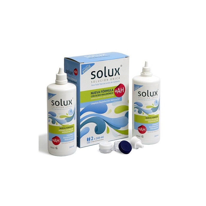 SOLUX LENTES DE CONTACTO SOLUCION UNICA + AH 360 DUPLO