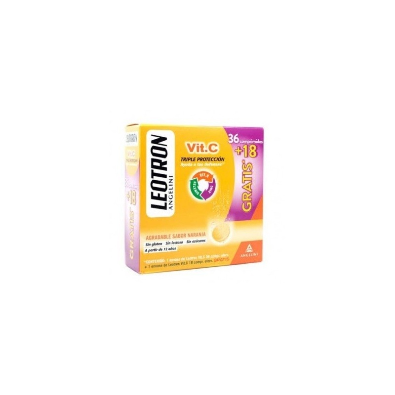 Leotron Vitamina C 36+18 Comprimidos Efervescentes