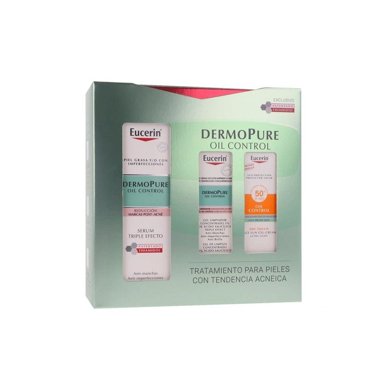 PACK EUCERIN DERMOPURE SÉRUM+MINI GEL LIMPIADO+MINI OIL FREE