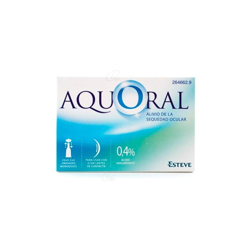 AQUORAL 0,4% 0,5 ML 20 MONOD