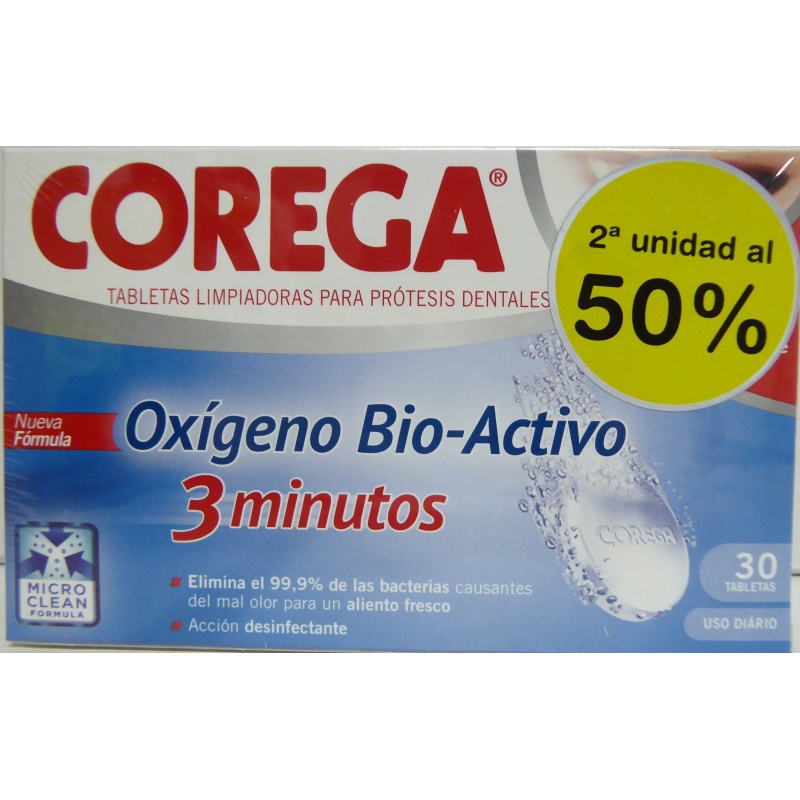 COREGA OXIGENO ACTIVO LIMPIEZA PROTESIS DENTA