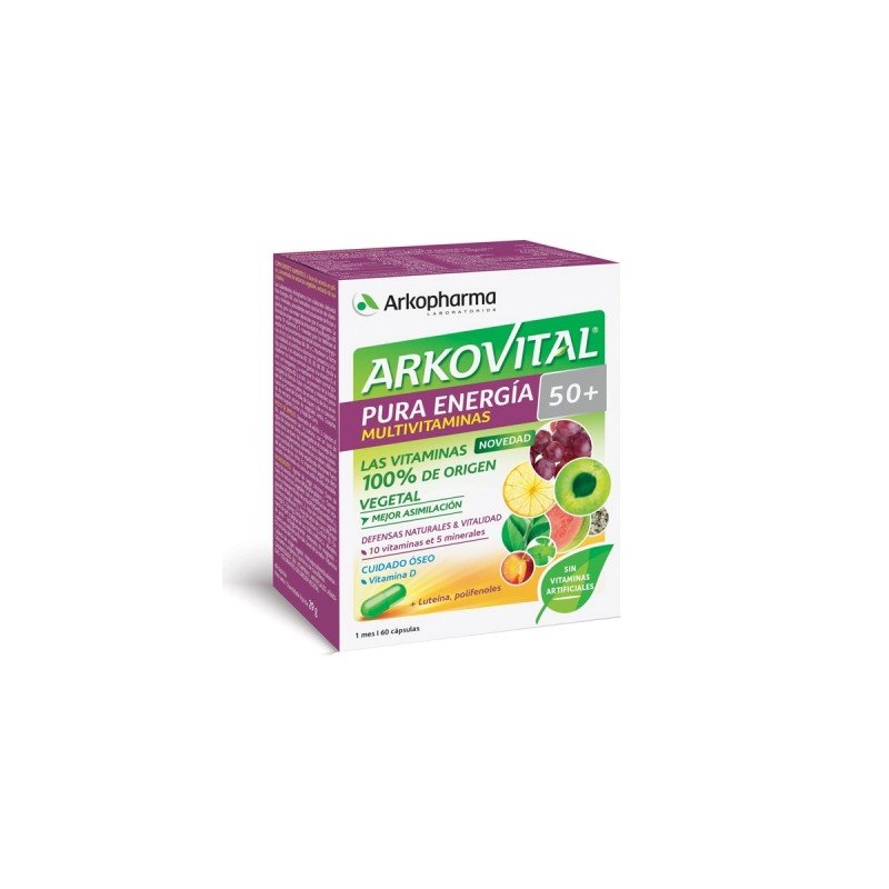 Arkovital Pura Energía Senior 50+, 60 cápsulas