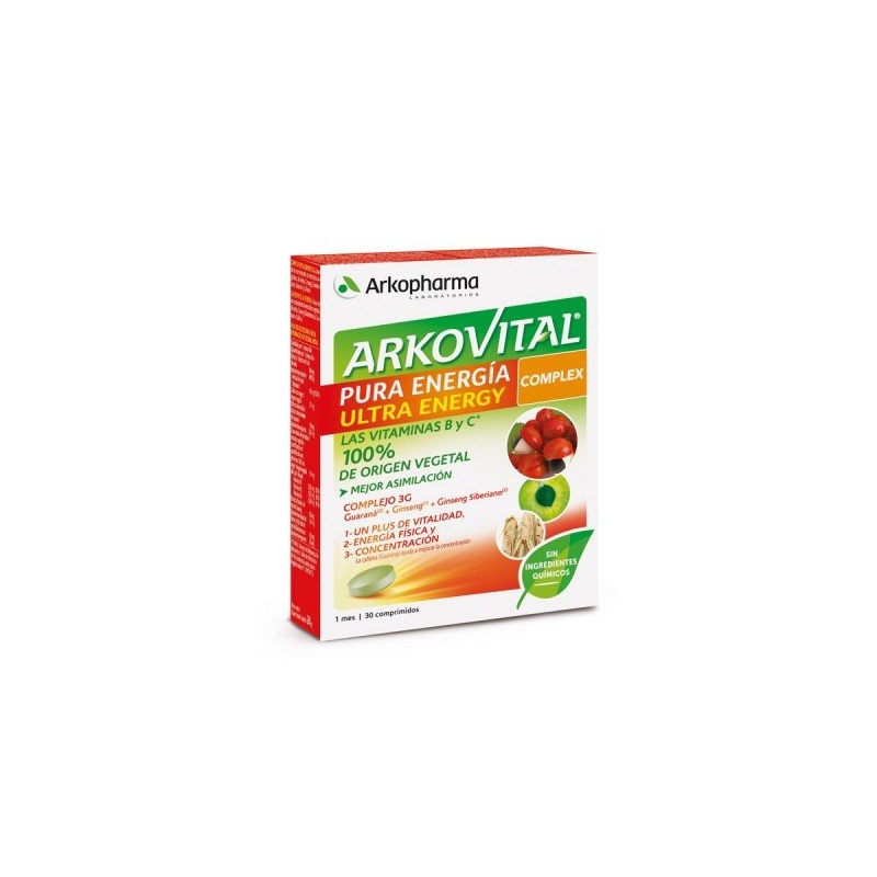 Arkovital Pura Energía Ultra 30 comprimidos