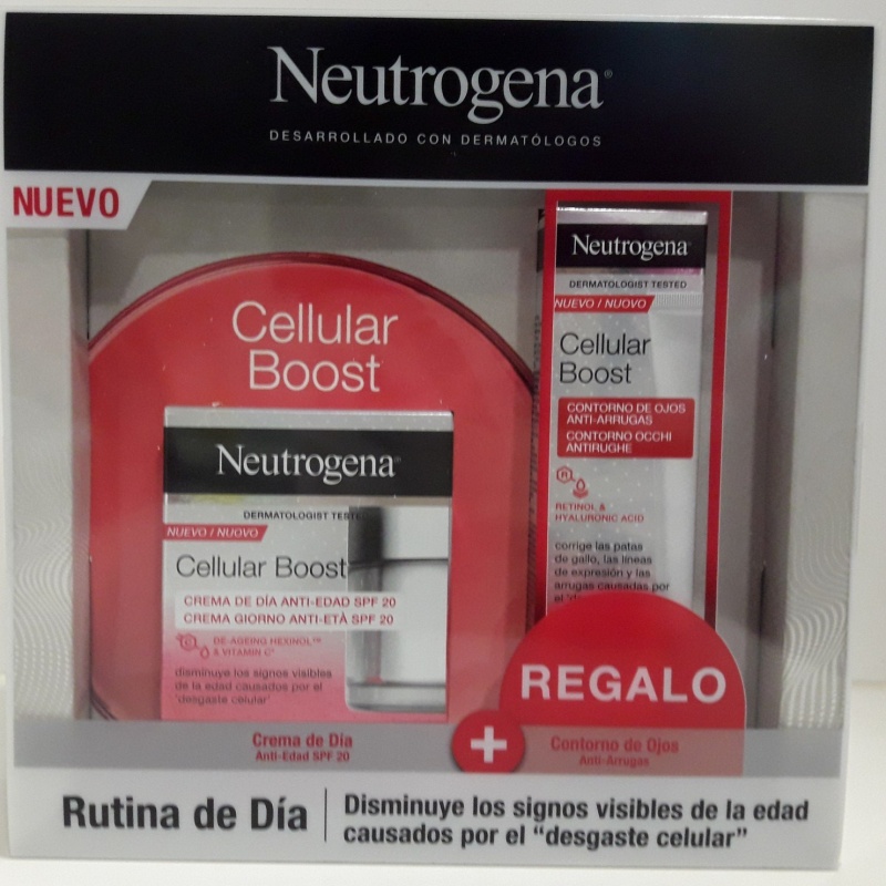 Neutrogena Cellular Boost Crema Antiedad Día 50ml+Contorno