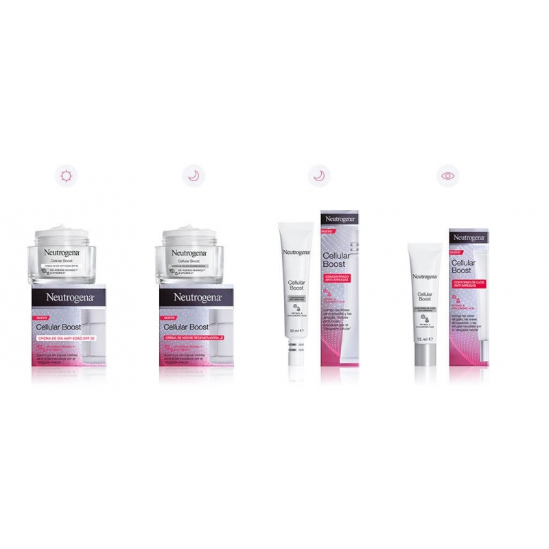 Neutrogena Cellular Boost Crema Antiedad Día 50ml+Contorno