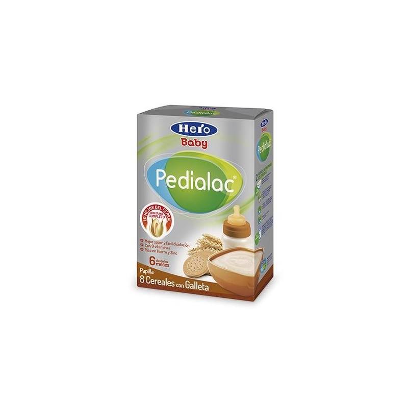 Papilla Pedialac 8 Cereales con Galletas 500gr